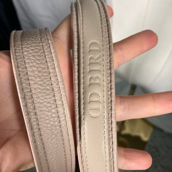 DD Bird The Taupe Leather Nash With Changing Pad Diaper Bag Luxury Shoulder - Picture 2 of 16